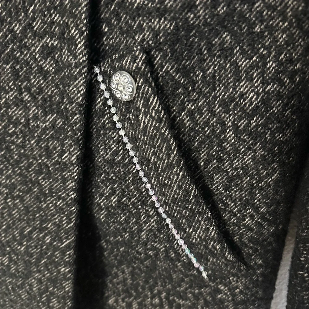 H&M Textured Black Trench Coat - Picture 9 of 12